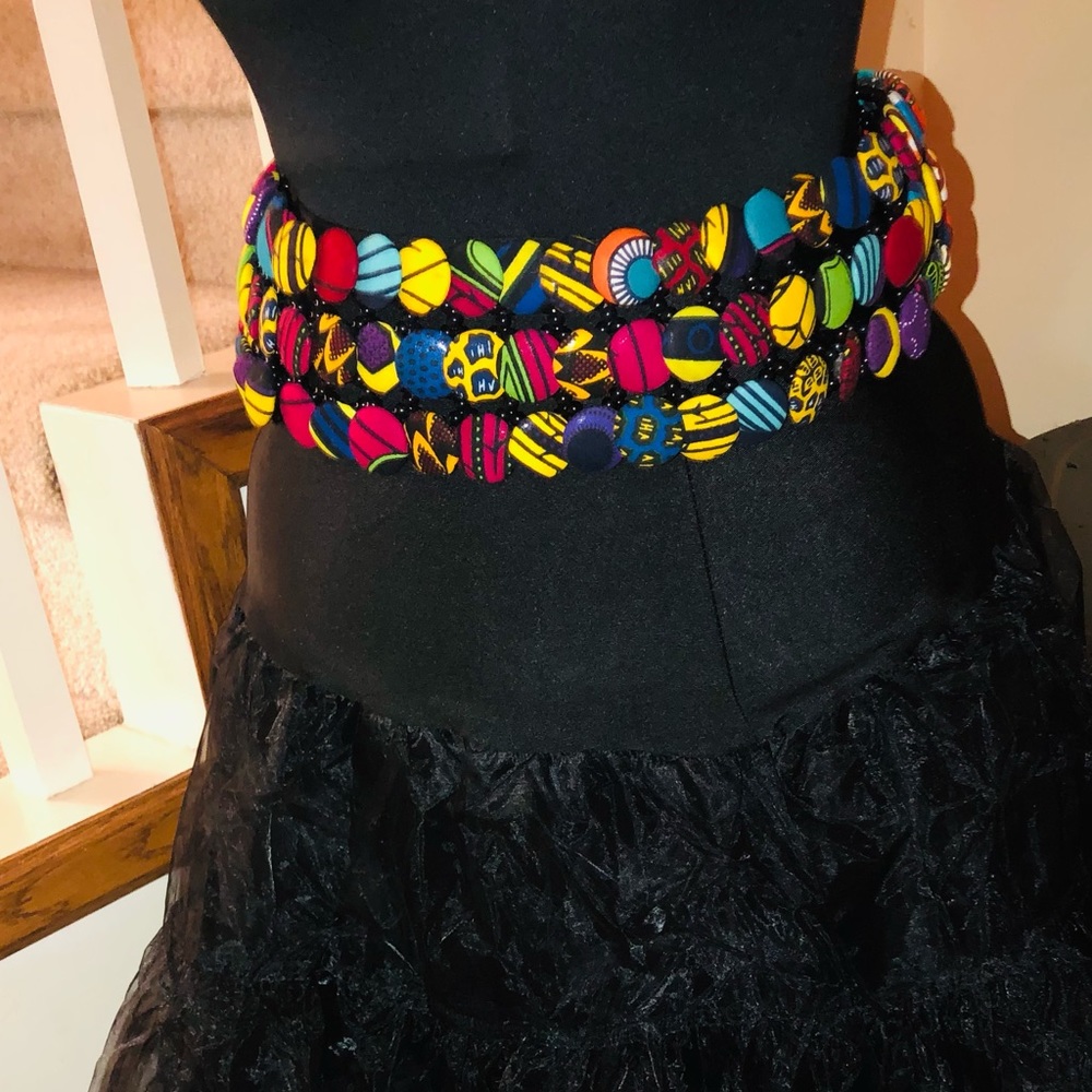 Authentic African Button Belt